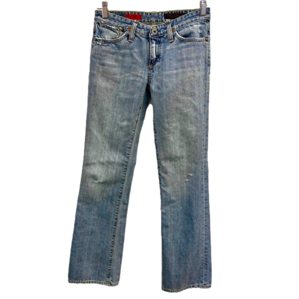 AG Adriano Goldschmied Jeans Distressed Size 25 The Kiss Distressed Worn Denim